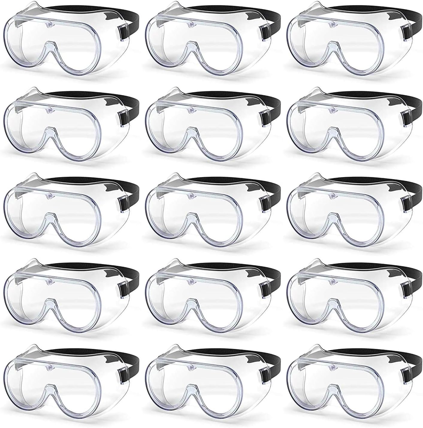 (PACK OF 15) Protective Eyewear Safety Goggles Safety Glasses Eye