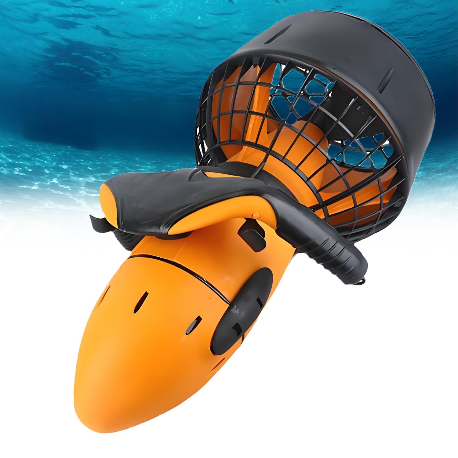 QuinteZhenTially Sea Scooter Dive 300w,Underwater Propulsion Device with Protective Netting,Lightweight & Portable,Running Time 40 Minutes - 1 Hour,for Water Adventures,Snorkeling,Pool Fun