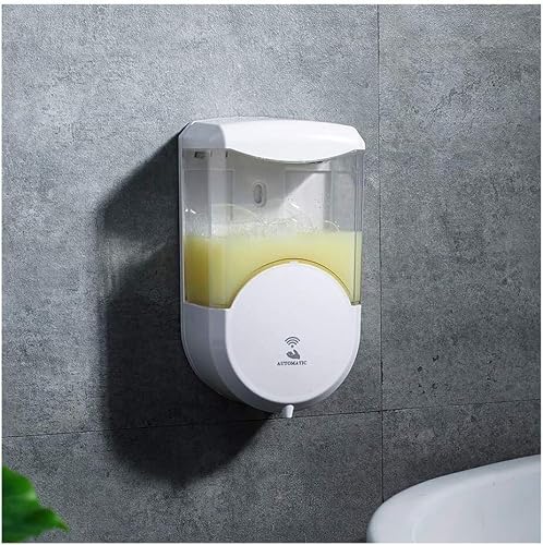 JvFbjLF Soap Dispenser Automatic Soap Dispenser Contactless Sensor Soap Dispenser Commercial School Kitchen Bathroom Hotel Soap Dispenser Lotion Dispenser(A)