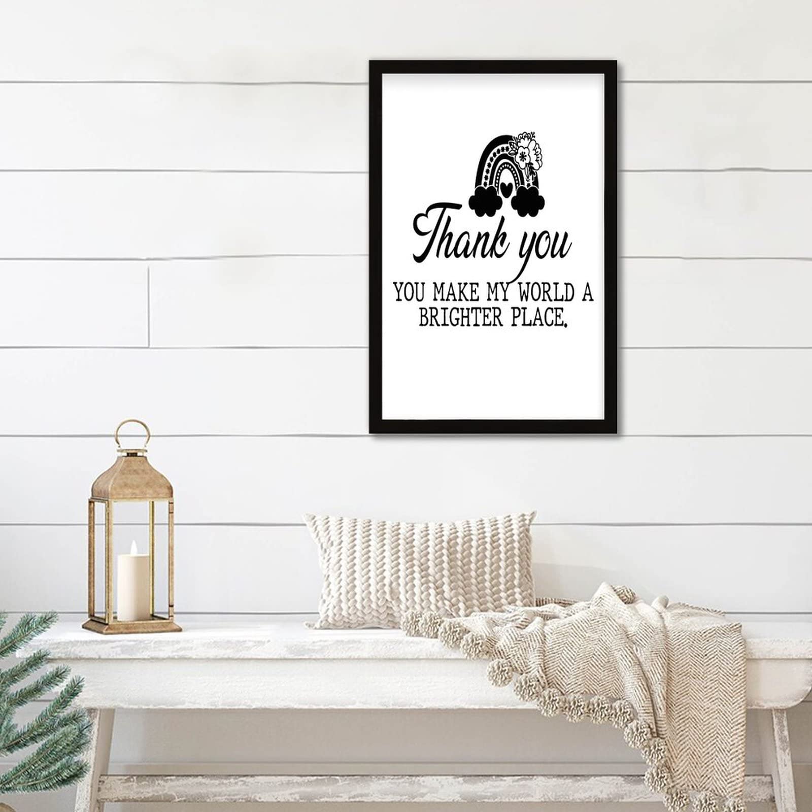 Panneau de table noir motivation pour décoration bureau et salon