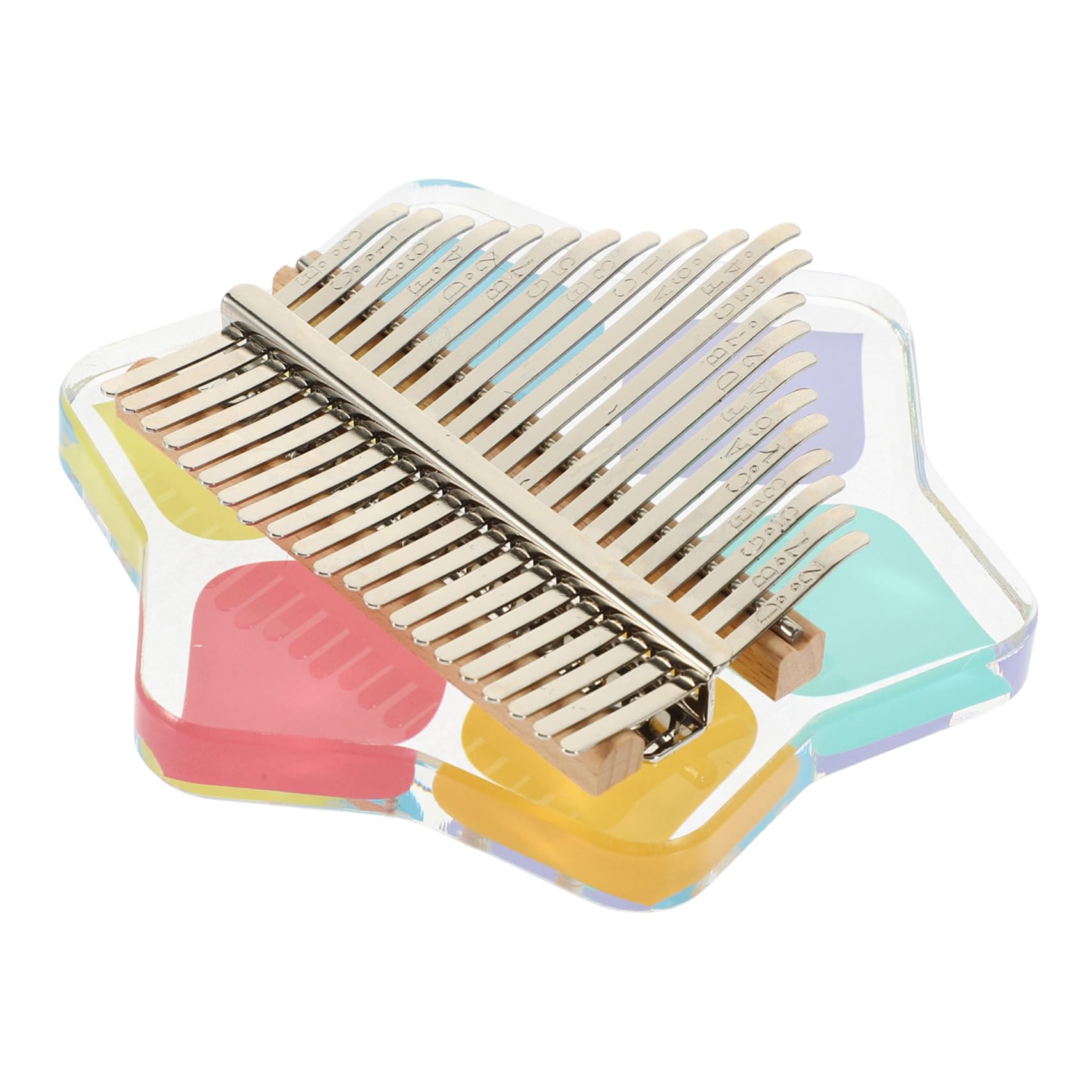 BESPORTBLE Beginner-friendly Tone Acrylic Kalimba Small Musical Instrument for Family Friends