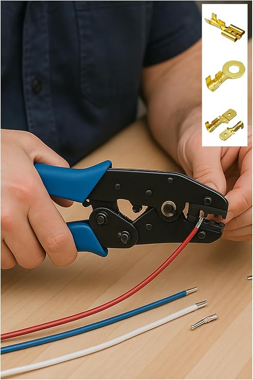 GES SP-11 İzolesiz Kablo Pabucu Sıkma Pensesi 1.5-6mm2 AWG16-10 (YYT-11)