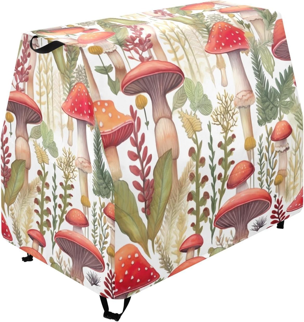 Watercolor Mushrooms Kids Water Table Cover Fit Step2 Rain Showers Splash Pond Water Table, Waterproof Dust Proof Anti-UV Outdoor Toys Cover-Cover only