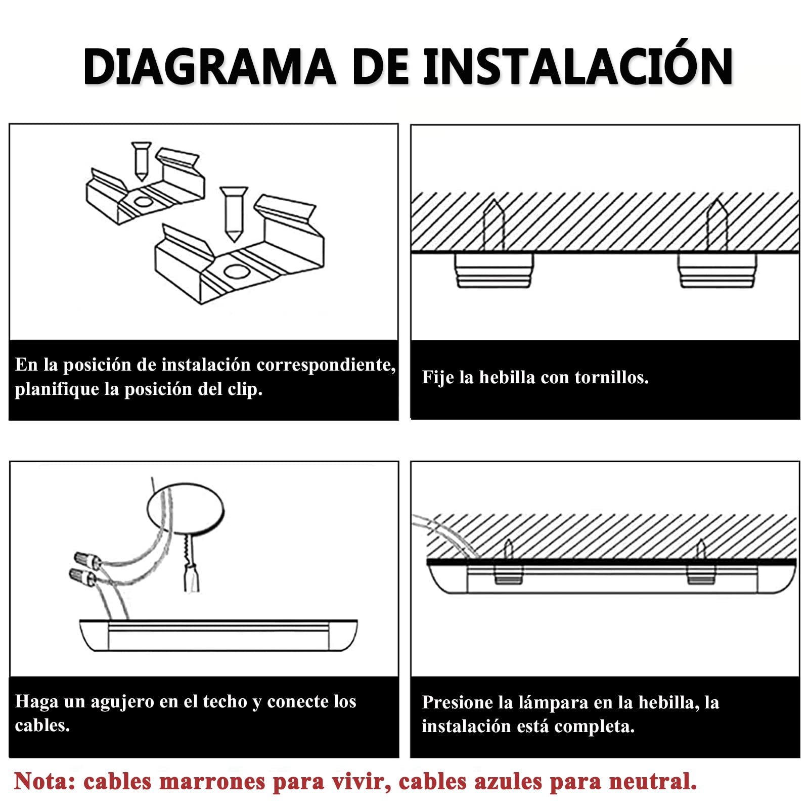 Sararoom Lampara LED de Techo 115 cm, Pantalla LED Tubo Integrado 40W 4800LM Fluorescente Led Garaje, Blanco Frio 6000K Barra LED, Ángulo de haz de 130° Regleta Luminaria Para Cocina,Banco de Trabajo