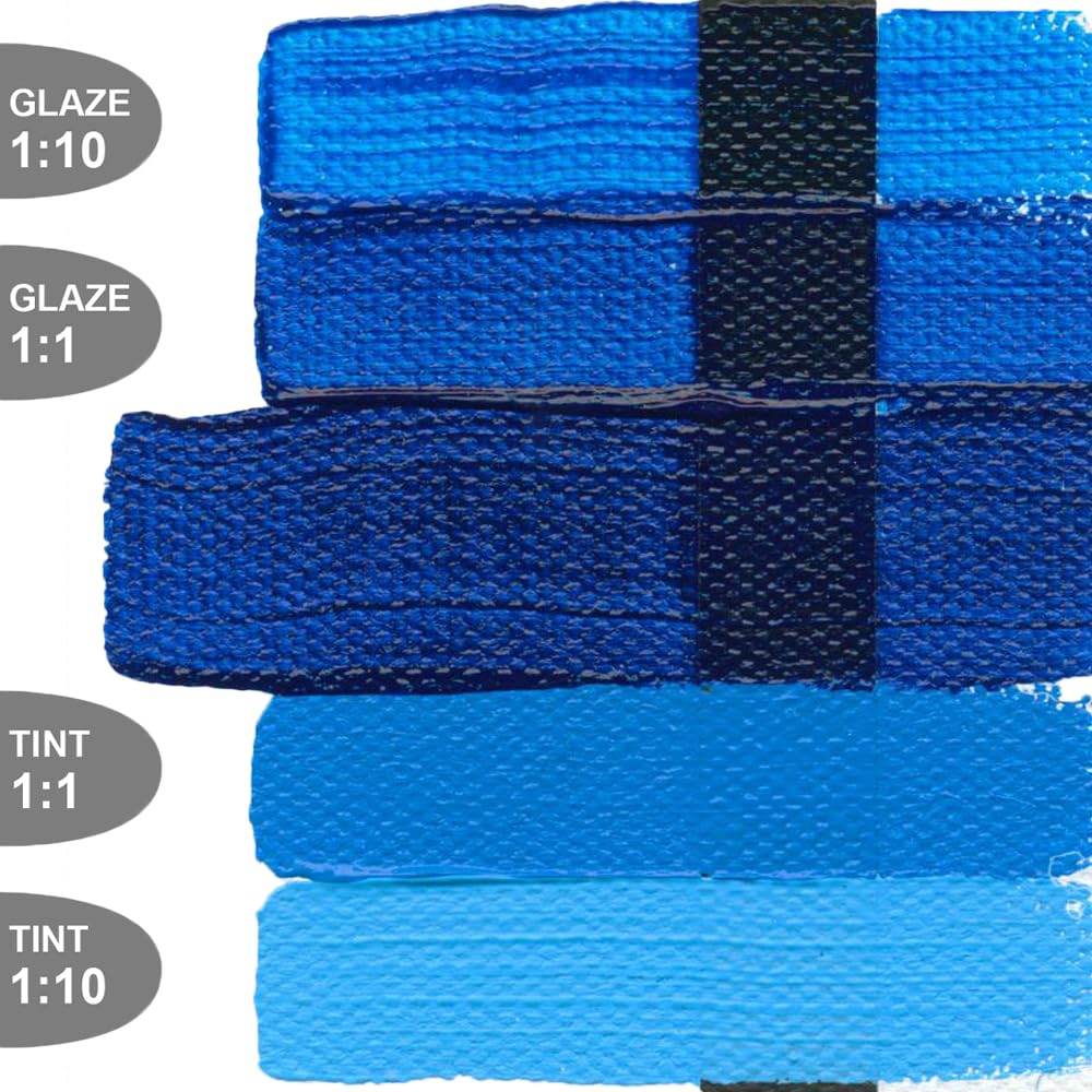 Golden Heavy Body Acrylic - Phthalo Blue Green Shade - 5 oz Tube - Image 4