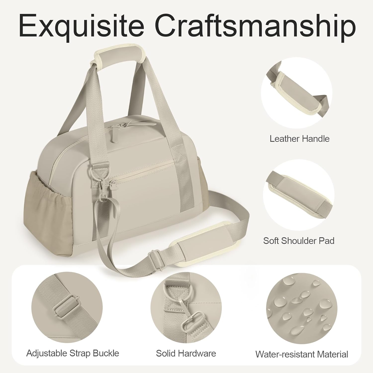 Mini Gym Bag for Women Girls Small Gym Tote Bag with Wet Compartment Waterproof Travel Duffle Bag Cute Workout Sport Bag - Image 7