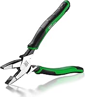 Vista 10 de SK Alicates de punta larga de 8 pulgadas, alicates de punta de aguja, acero de alto carbono, mango ergonómico antideslizante para un agarre cómodo