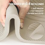 Grand tapis de yoga-72.00x36.00 x0.4.00 Largeur supplémentaire & Mat d'exercice épais, confortable, non glissant fonctionne bien sur tout le plancher pour stretching,Yoga Studio,Gym ou Home Workouts