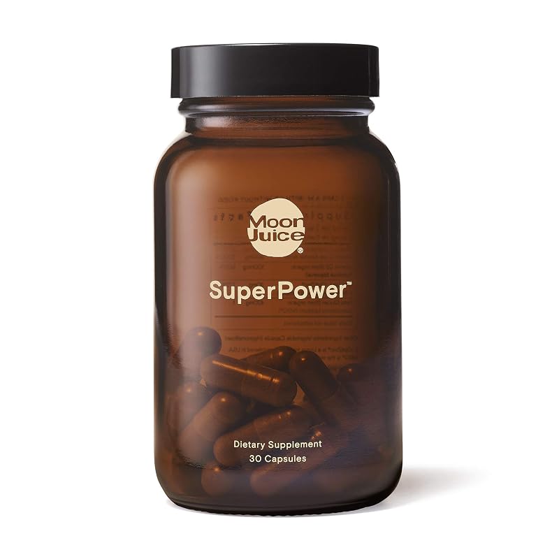 Moon Juice Suplemento de Vitamina C, Vitamina D, Zinco e Reishi — 900 mg, 4.000 UI, 30 mg e 420 mg, 30 cápsulas