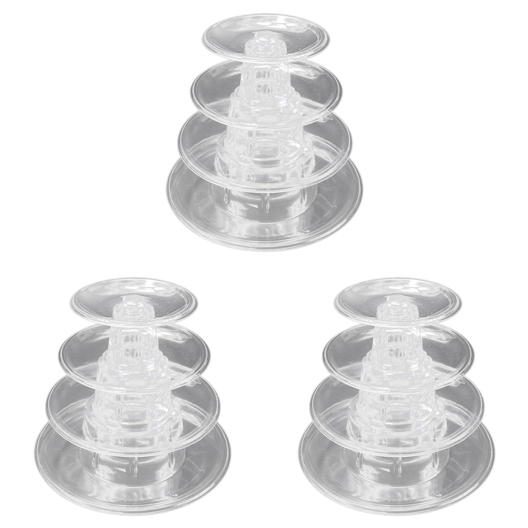 Hndhbfgrt 3X Macarons Display Tower 4-Layer Cupcake Stand Food Display Stand Cake Stand Wedding Decoration Birthday Party Favor