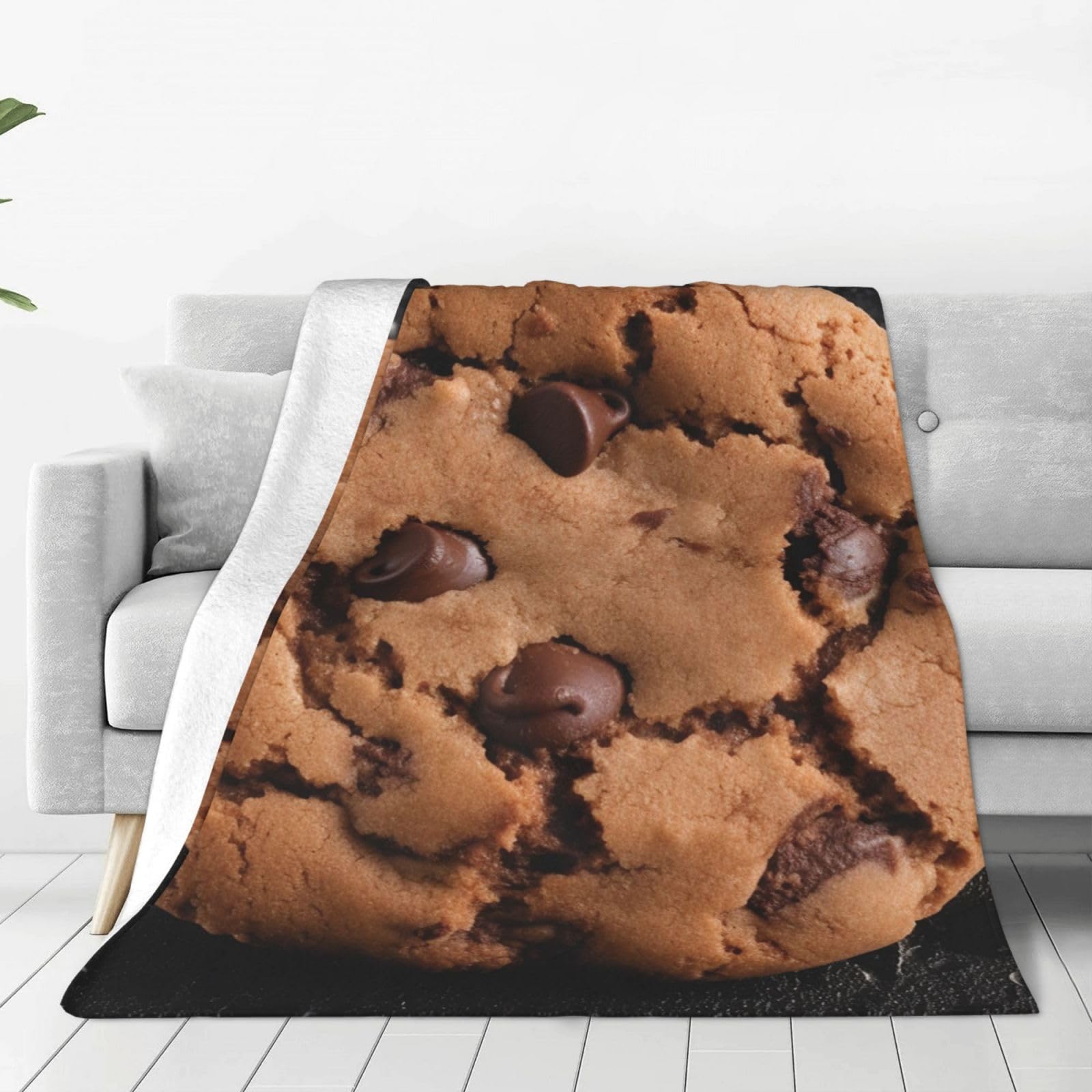 Couverture en flanelle chocolat 152x203 cm pour lit et canapé