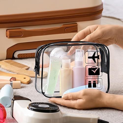 Miniatura 5 de Neceser aprobado por la TSA, Negro + rosa + azul., Claer