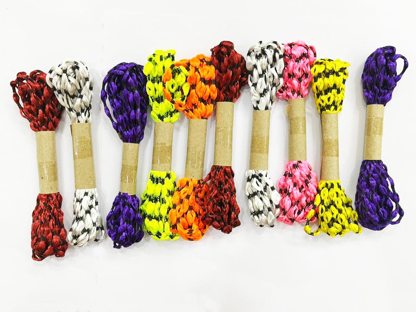 Multicolor Braided Craft Dori Rope – Pack of 10 | Thick Durable Polyester Cord for Art & Craft, DIY Projects, Gift Packing, Decorative Use, Rakhi Making, Home Décor-image-33