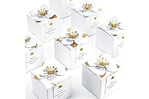 Elegant Wedding Favor Gift Boxes with Gratitude Card