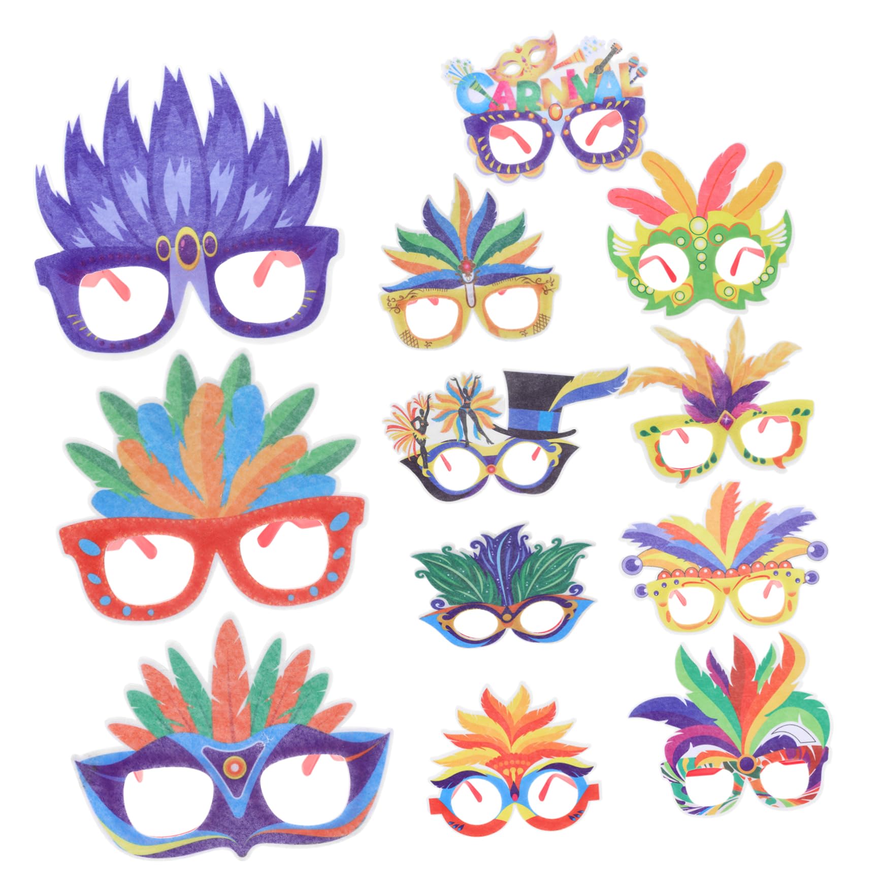 LIFKOME karneval brille faschingskostüme karnevalskostüme lustige schnapsgläser Verkleidungsbrillen accessoires fasching lustige Brille erwachsene brille Partydekorationen Papier