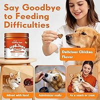 Vista 5 de Suplemento de cadera y articulaciones para perros, glucosamina para perros, soporte de movilidad, flexibilidad y comodidad, suplemento de cadera
