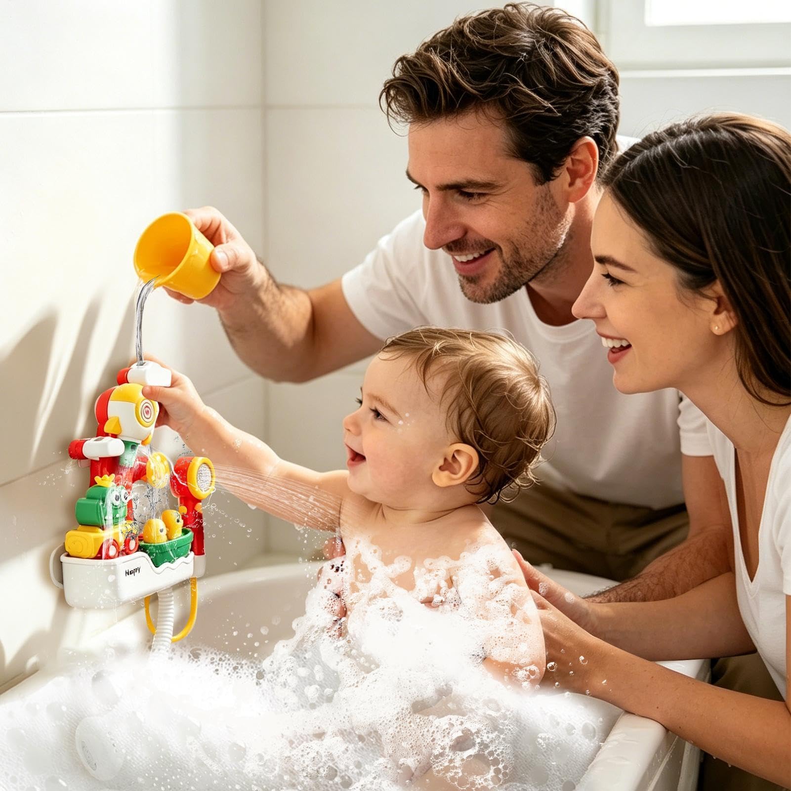 Giocattoli Da Bagno Giochi d'Acqua con Funzionamento Elettrico | Soffione Doccia Divertente Da Vasca Per Bambini E Bambine, Sotto La Doccia In Casa Durante I Viaggi All'Esterno In Bagno E