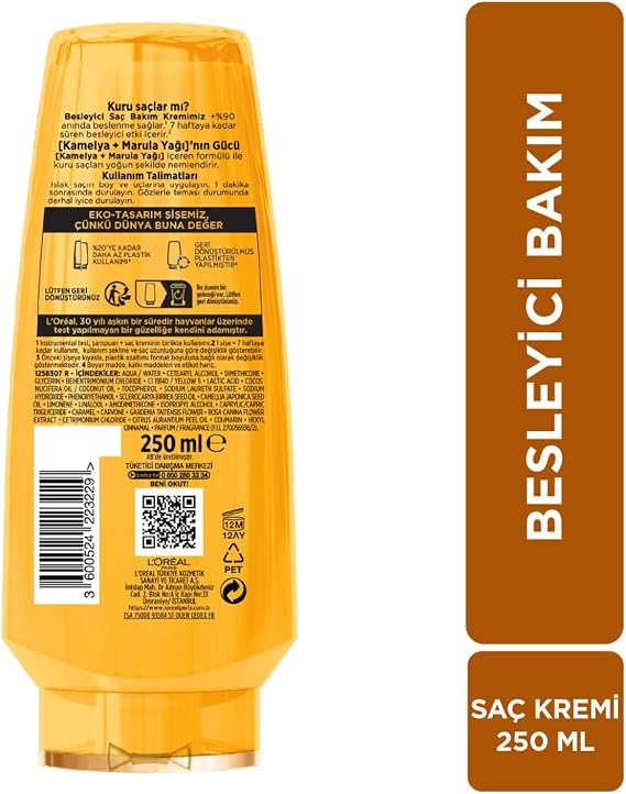 L'Oreal Paris Elseve Mucizevi Yağ Besleyici Bakım Kremi 250ml