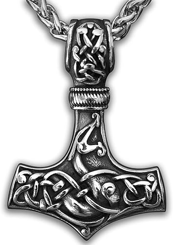 Miniatura 94 de Baldur Jewelry - Collar de martillo Thors Mjölnir - Colgante de martillo de Thor nórdico vikingo joyería vikingo - Collar Thor - Regalos Thor