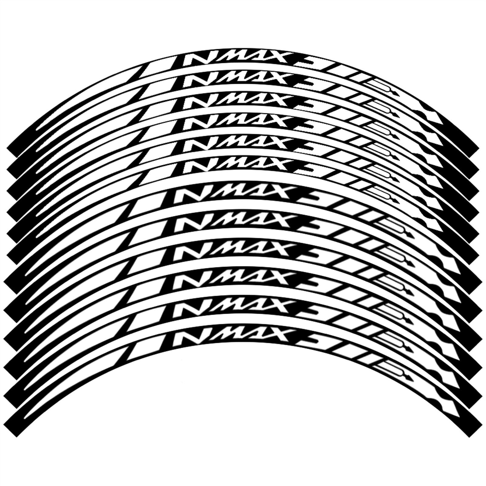 for for NMAX 155 for NMAX155 for Nmax155 Wheel Stickers Motorcycle Sticker Wheel Rim Decal(5)