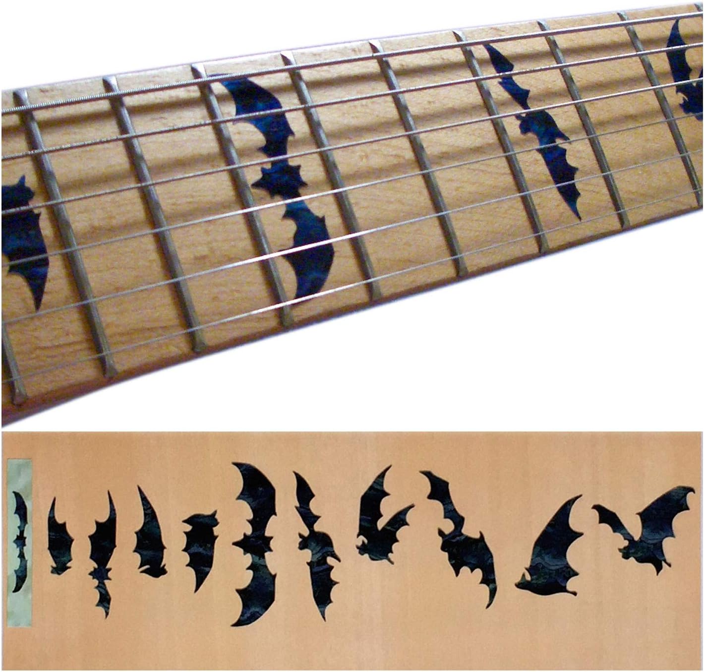 Jockomo BAT/Black Pearl Guitar Inlay Sticker
