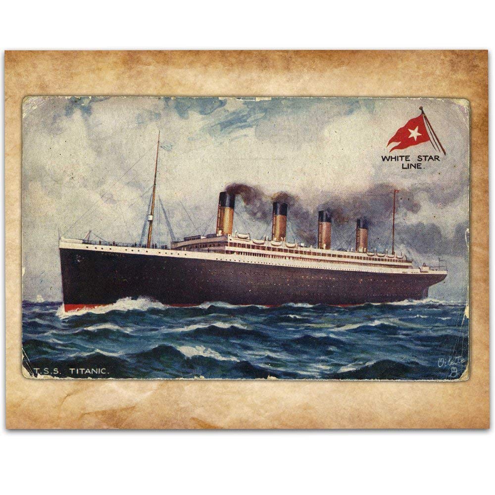 Amazon.com: Vintage Titanic Postcard - 11x14 Unframed Art Print