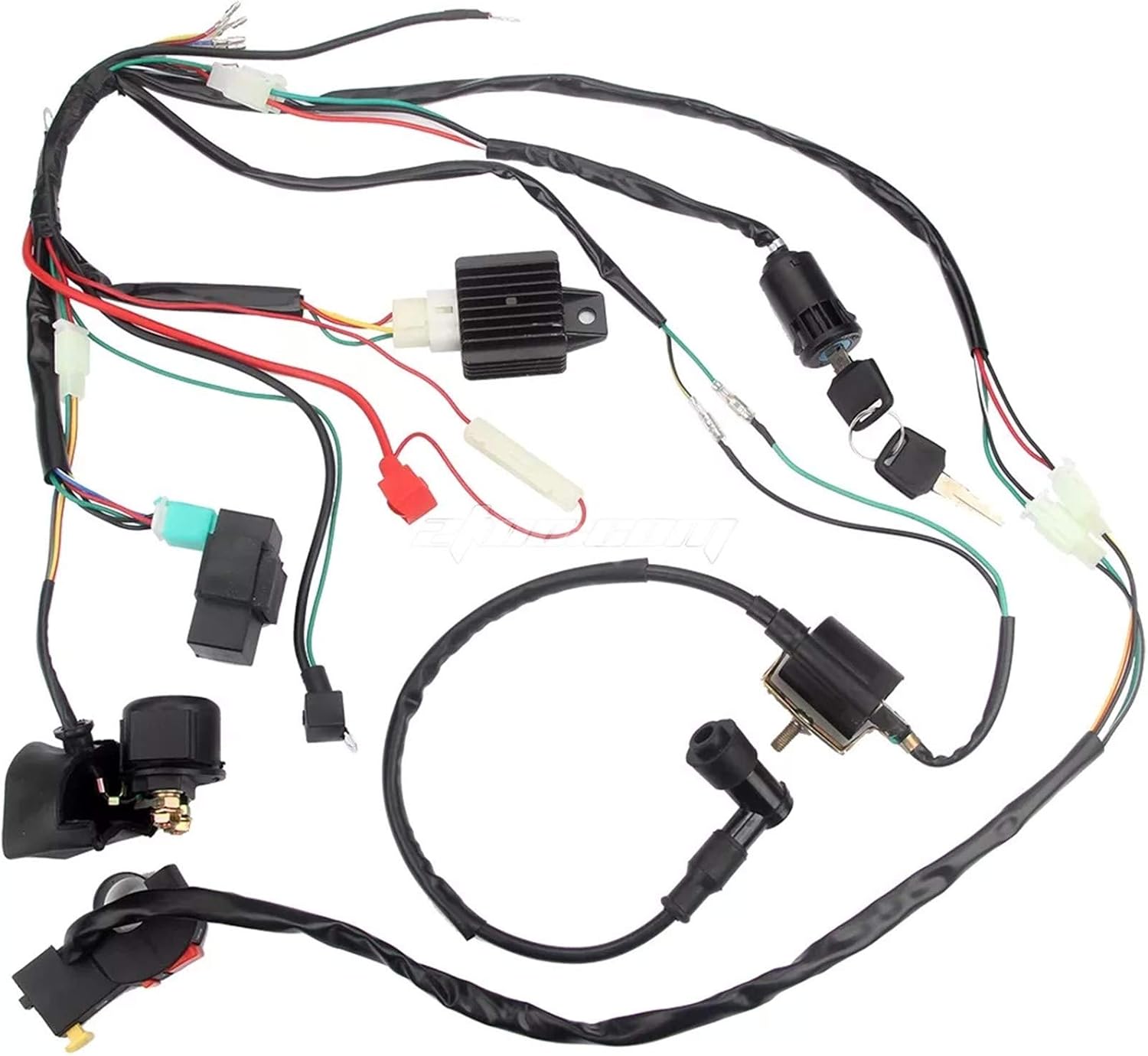 Cablaggio Impianto Elettrico Wiring Harness RacerClub Per Motore Zongshen 190cc Con Avviamento Elettrico - Dirt Bike