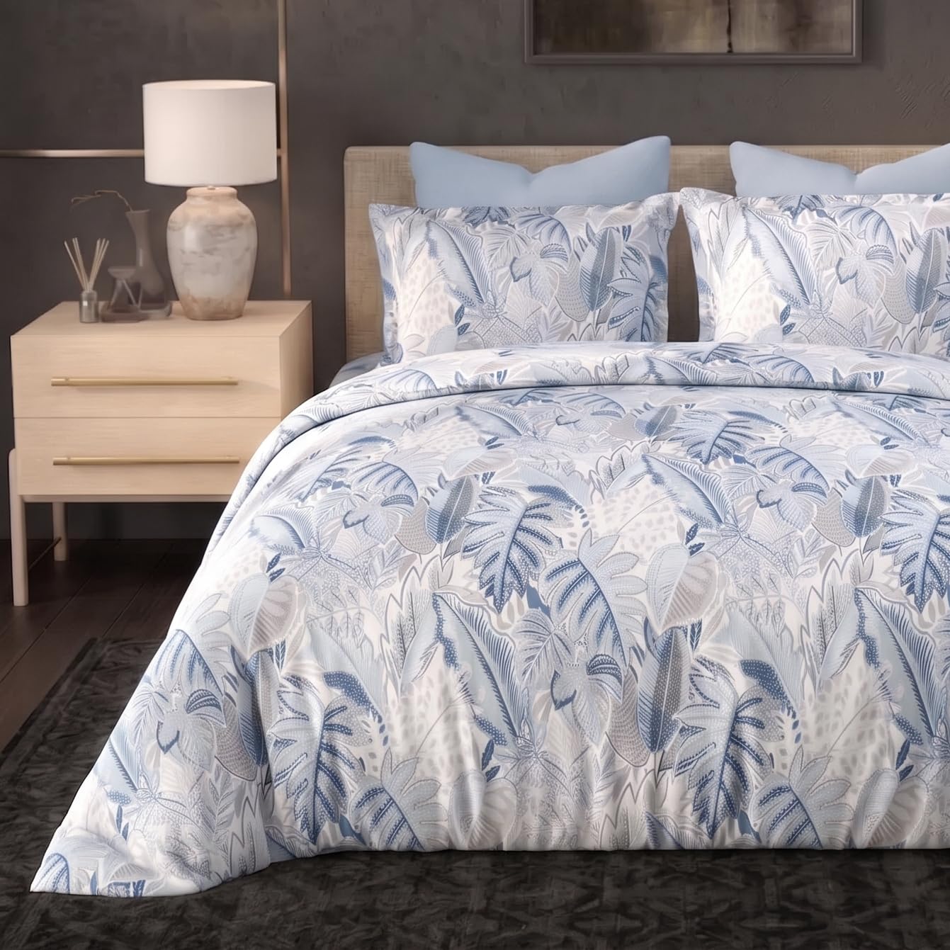 Bombay Dyeing King Size Bedsheet Set | 100% Cotton | 300 TC Premium Long Staple Cotton | Super Soft, Breathable & Fade Resistant | 1 Bedsheet + 2 Pillow Covers-image-43