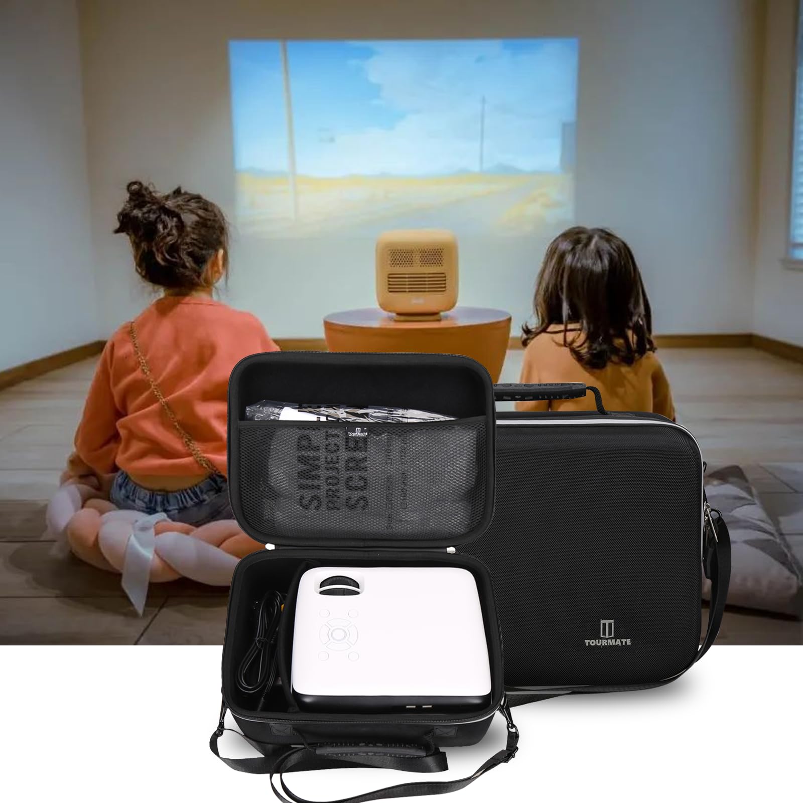 Tourmate Estuche de almacenamiento duro para proyector HAPPRUN, solo funda