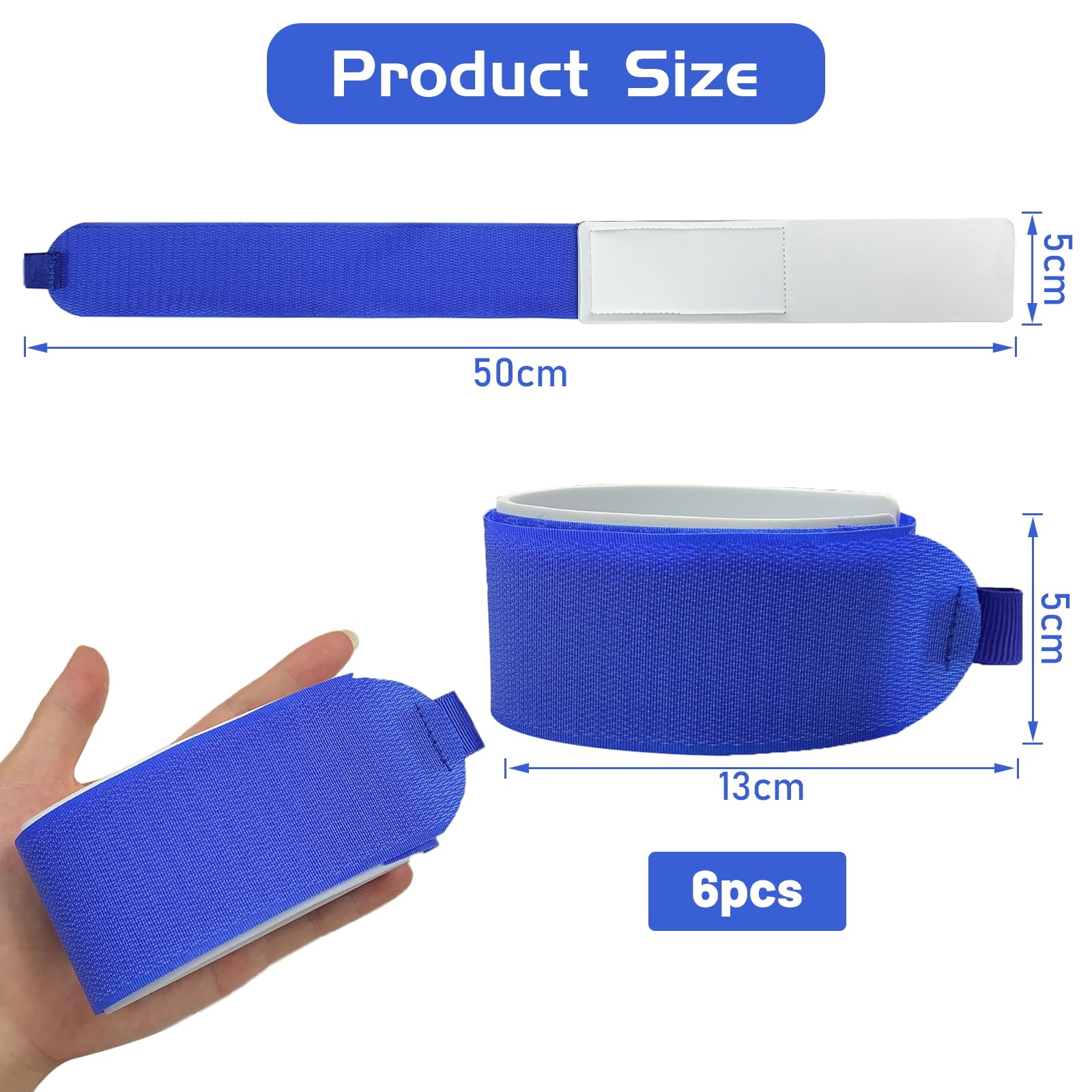 6 Pezzi Cinghie da Sci Regolabile, 48x5 cm Cinghie Fermasci, Versatile Fasce di Fissaggio per Sci con Cuscinetti Protettivi in ​​EVA per Sci, Bastoncini, Attrezzatura da Sci
