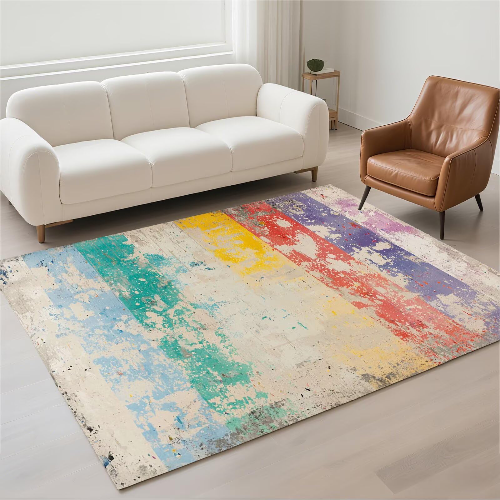 Tapis de couloir moderne 80x150cm lavable et antidérapant Wood