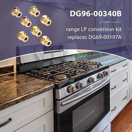 Miniatura 4 de Sxkxm DG96-00340B Range LP Kit de conversión compatible con horno de propano de estufa de gas Samsung, kit de reemplazo de horno LP para DG69-00197A