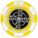 SlopeMaster ProGreen Reader - Golf Ball Marker with High Precision Green Reading Aid Golf Accessories for Men Women (LightYellow&Black)