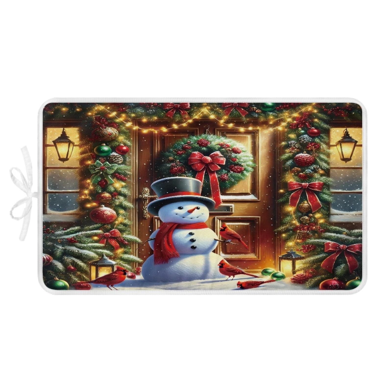 Bügelmatte Braun Schneemann Bügeleinlage Faltbares Hitzebeständig Waschbar Bügelauflage für Tisch und andere Oberflächen Bügelbrett Unterlage rutschfeste Bügeldecke 80x50cm (2 Stück)