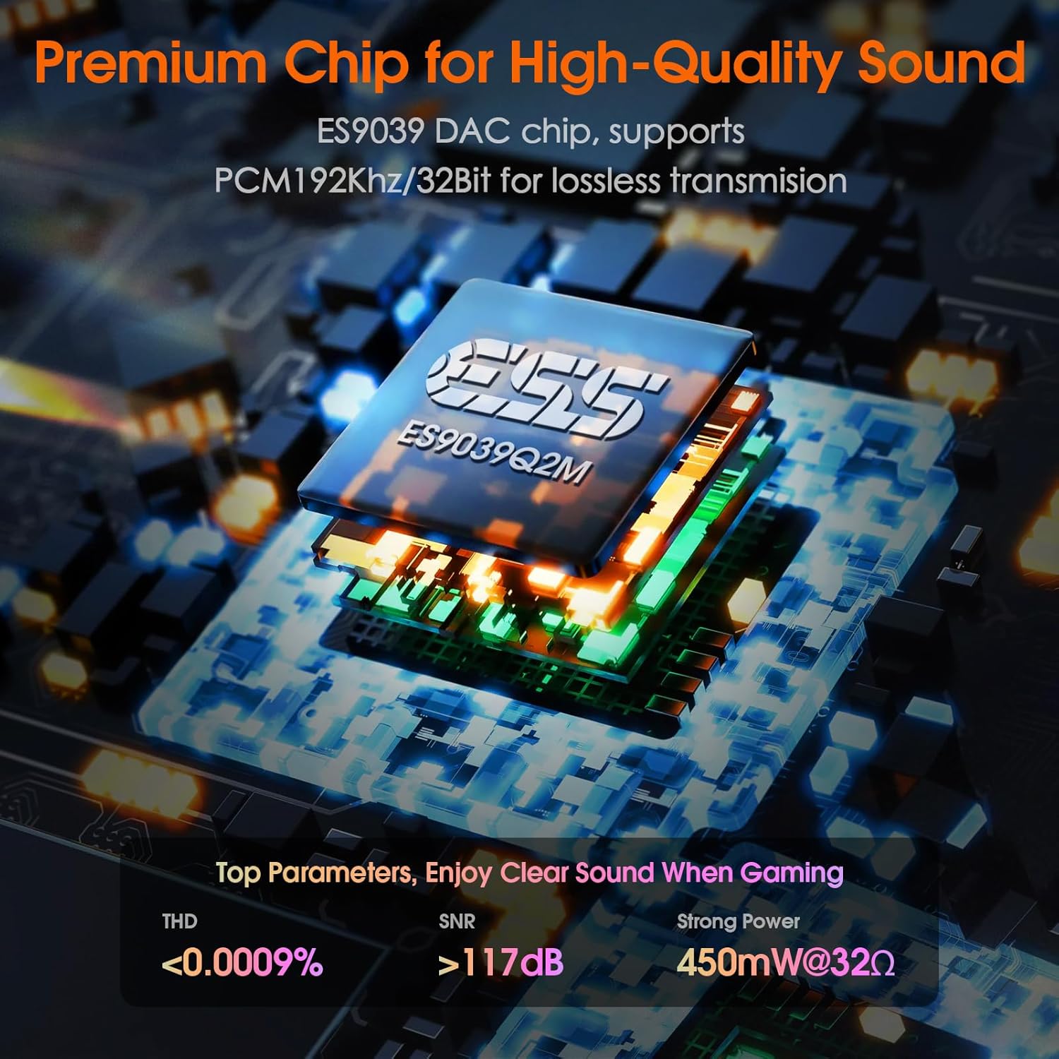 Douk Audio Q2Pro Mini Stereo Gaming DAC with MIC Input, Headphone Amplifier, USB/Optical D/A Converter, 32-Bit/192kHz High-Resolution Audio for PC, PS4, Xbox, Switch