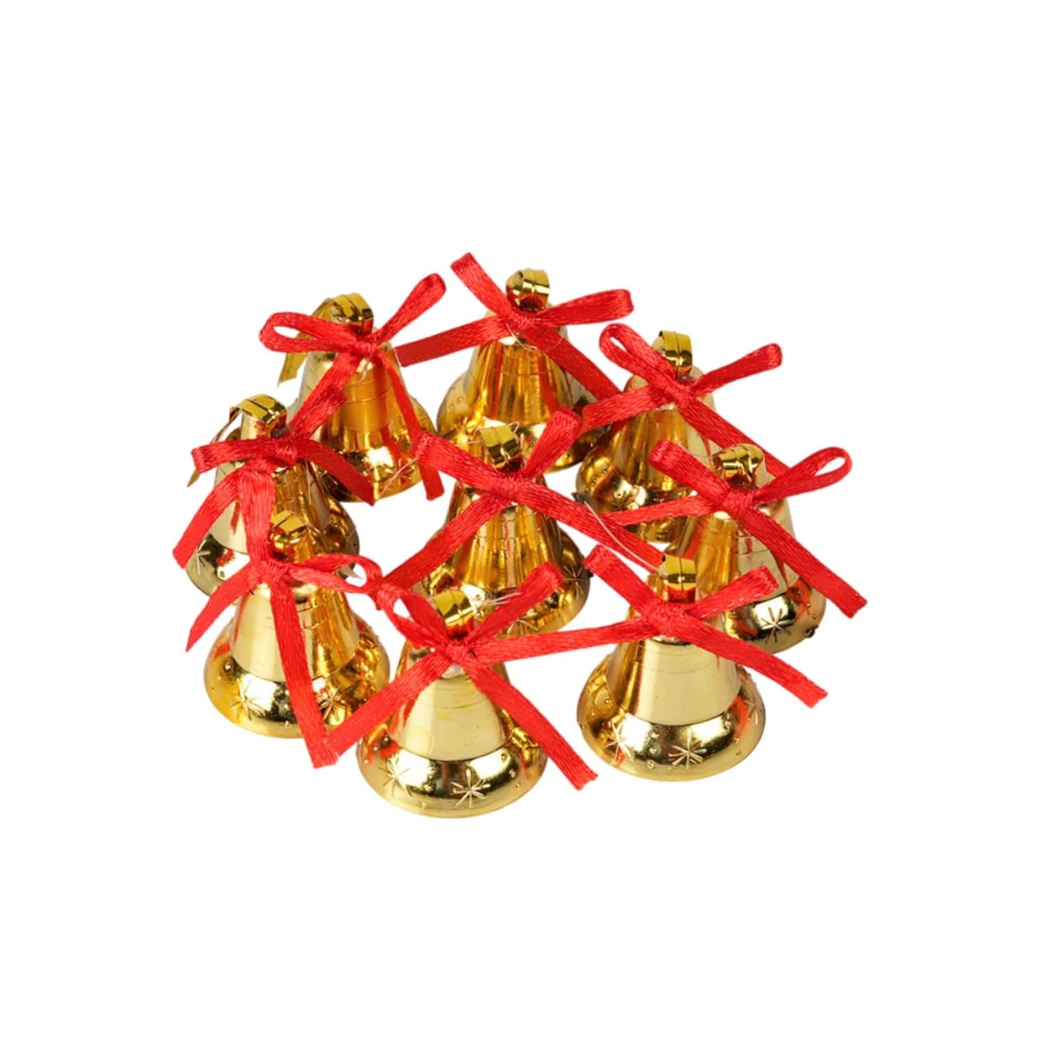 Party Boomers Christmas Decoration Bells Golden Pack of 6(Medium) Party Boomers Christmas Decoration Bells Golden Pack of 6(Medium)