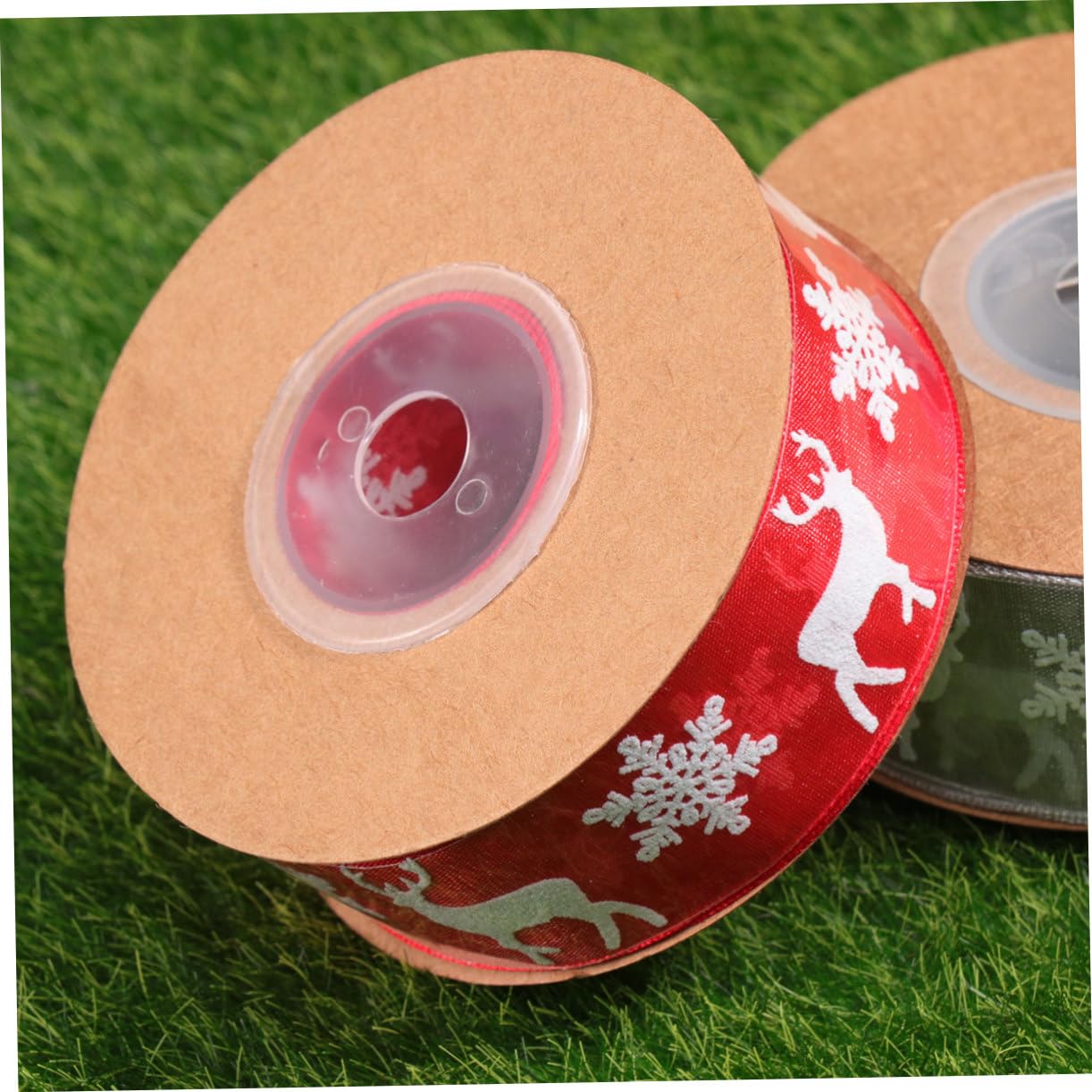 5 Pz nastro per decorazioni natalizie nastro trasparente nastro nastro natalizio per albero nastri rossi per confezioni addobbi natalizi natale decorazioni rosso