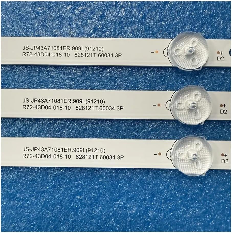 Backlight Strip 8LED 828mm Compatible with K43DLJ12US K43DLJ10US VHIX-43F169MSY VHIX-43U169MSY Spare Parts(Kit 3pcs for 1 TV)