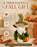 SHEHIM Fall Decor Handmade Resin Scarecrow Gnome – Suitable for indoor and sheltered outdoor spots