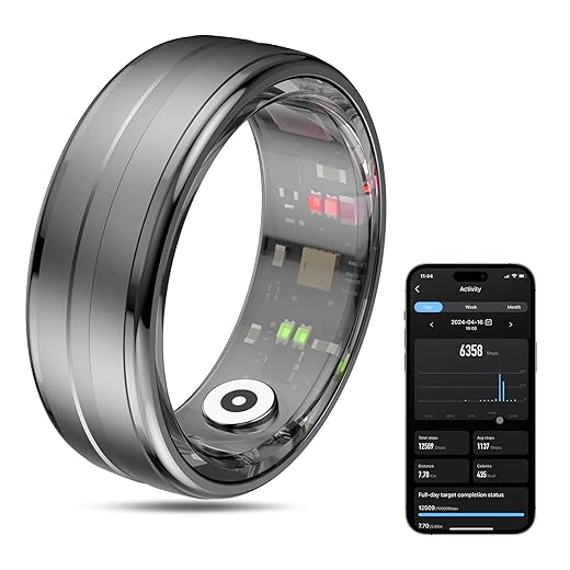 Smart Ring Health Tracker Para Homens/Mulheres, Fitness Ring Sleep Tracker, Carregamento Rápido Para Uso Duradouro, Para Exercícios De Pedômetro, Monitor De Sono, Frequência Cardíaca, Estres
