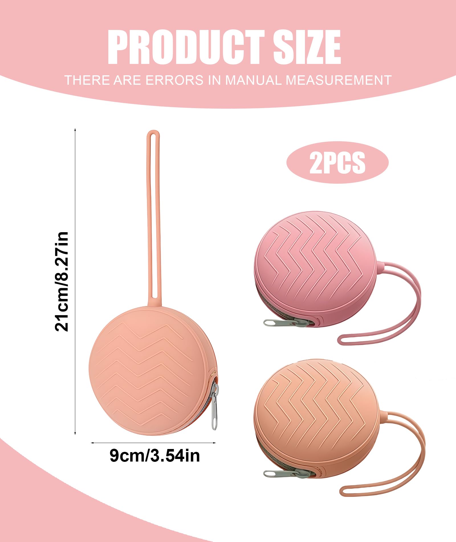 2 Pcs Nipple Shield, Pacifier, Dummy Case, Dummy Holder Case Portable Children's Silicone Change Storage Bag - Image 7 thumbnail