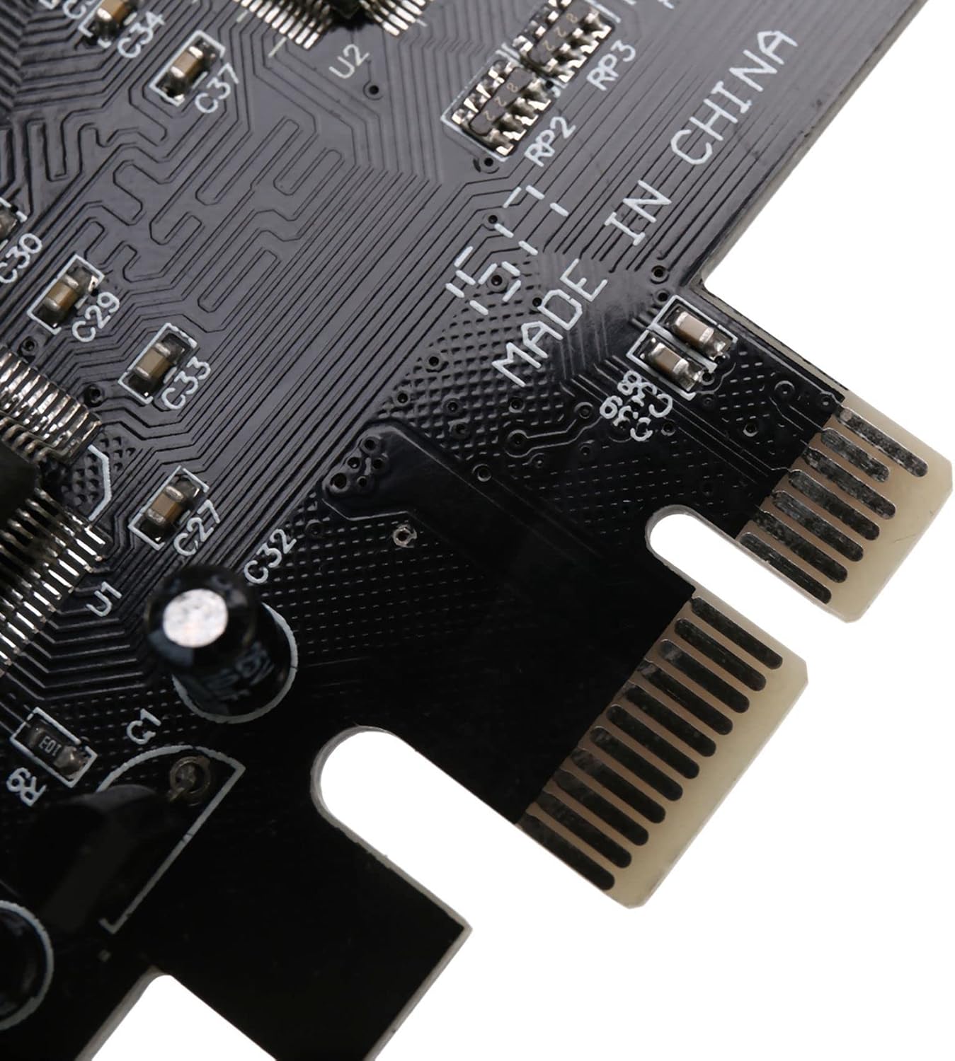 4X PCIe Sound Card 5.1, PCI Surround 3D Audio Card for PC with High Direct Sound & Low Bracket