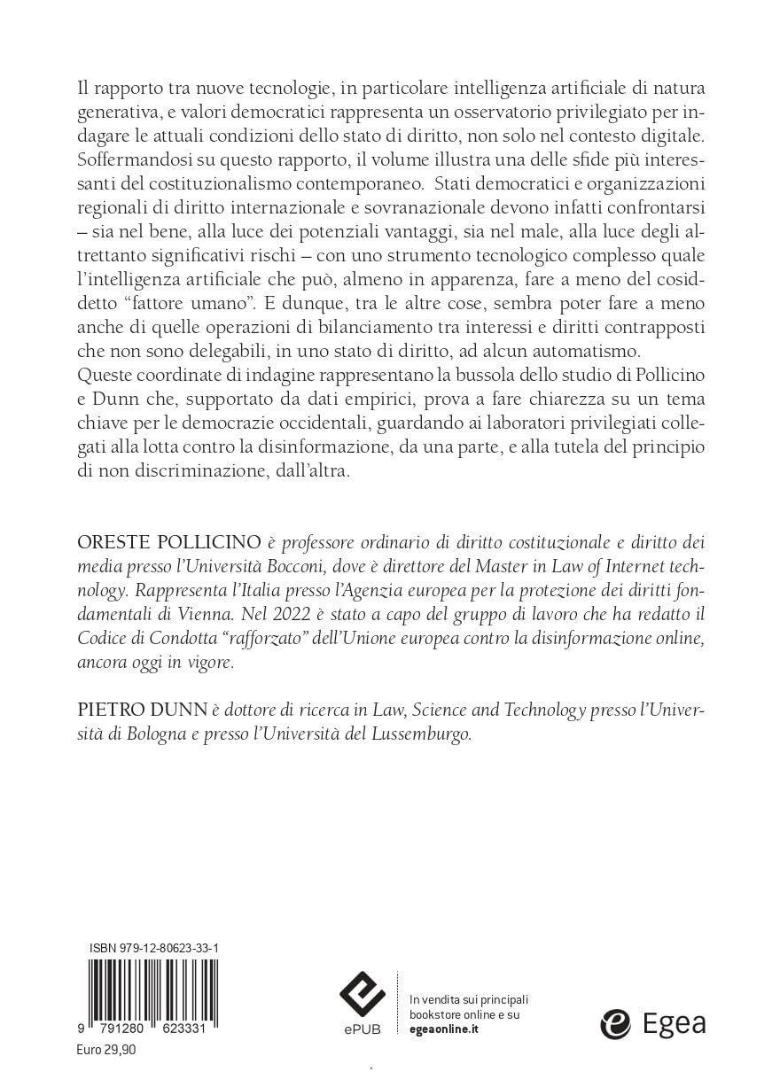 Intelligenza artificiale e democrazia. Opportunità e rischi di disinformazione e discriminazione