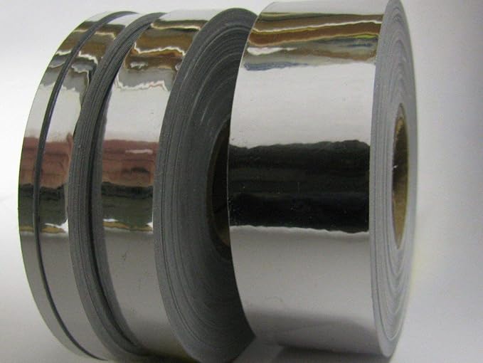 SuperBrite Polyester Chrome Tape, SelfAdhesive, Mirror