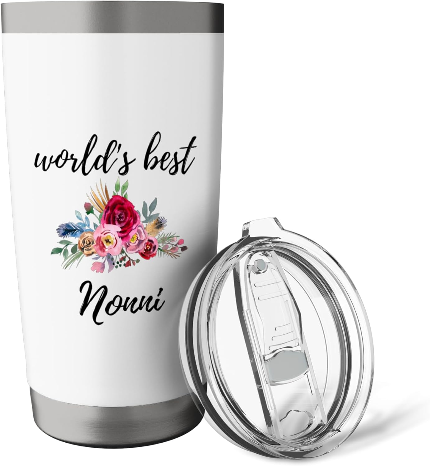 Nonni Italian Grandma Grandmother Stainless Steel Insulated Tumbler - Image 5