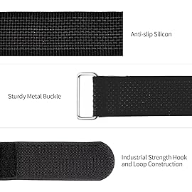 Trilancer Bike Rack Straps, 4-Pack Adjustable Bike Wheel Stabilizer Strap with Hook and Loop for Car and Wall Mount, for Transportation and Storage (29.5\'\' x 1.5\'\')