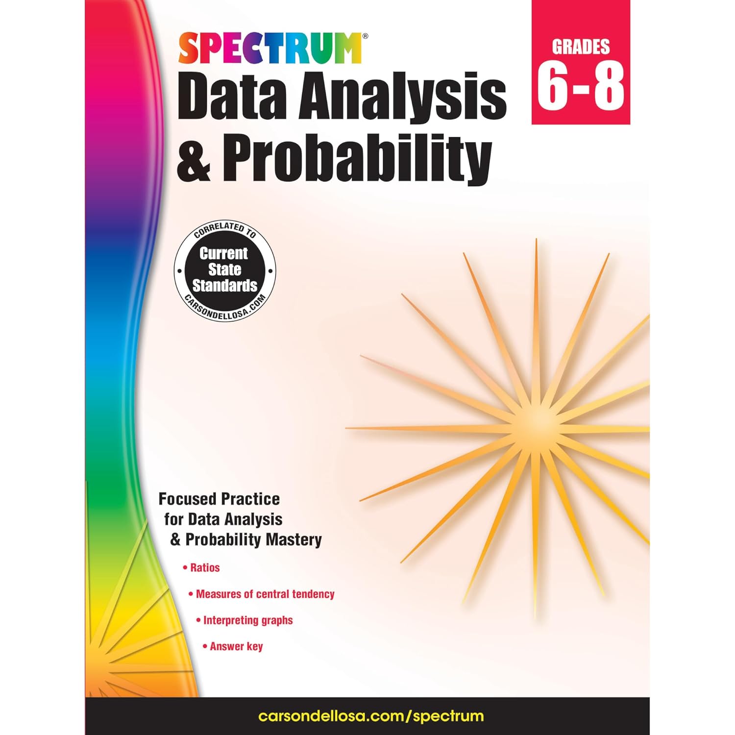 Spectrum Grades 6-8 Data Analysis & Probability Workbook—6th-8th Grade ...