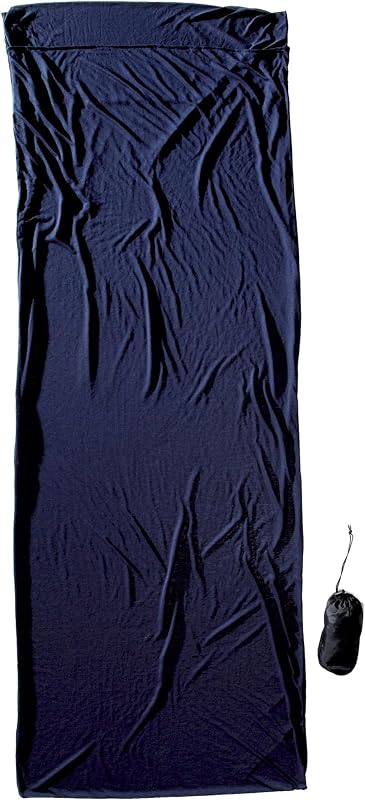 COCOON Coolmax TravelSheet Sleeping Bag Liner - Bluemax | Quick-drying COOLMAX fabric, Breathable moisture-wicking comfort, Compact sleep sack for camping, hostels and travel