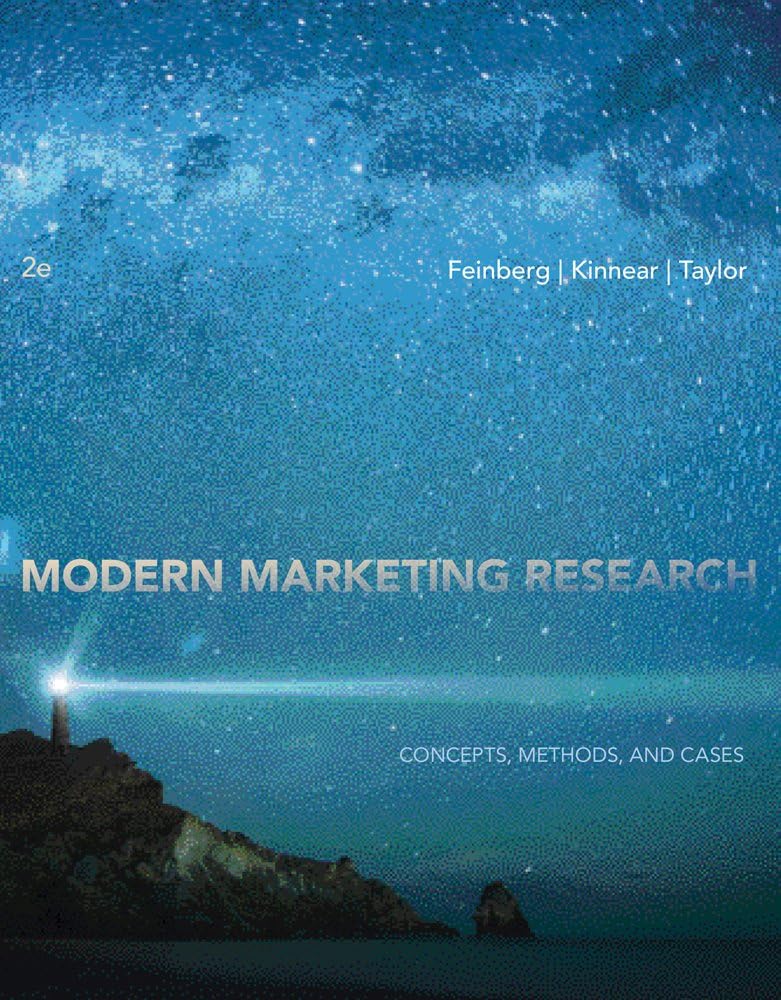 Modern Marketing Research: Concepts, Methods, and Cases
