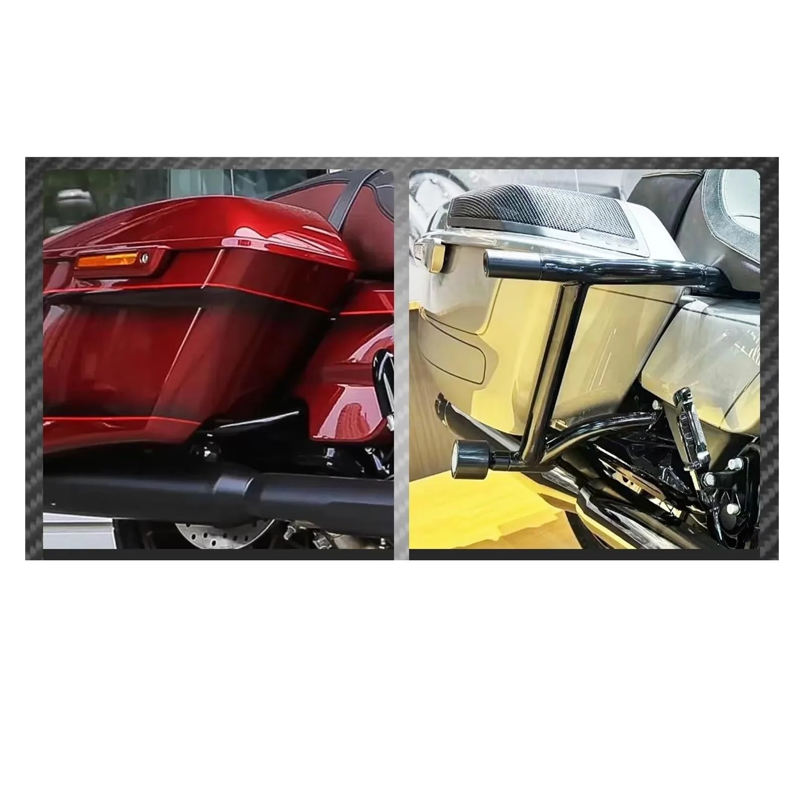 Portapacchi posteriore moto Supporto Posteriore Per Borsa Laterale Per Moto Da Turismo, Per Strada, Per Electra Street Glide FLHR FLTRX 2009-23, Accessori Per Moto
